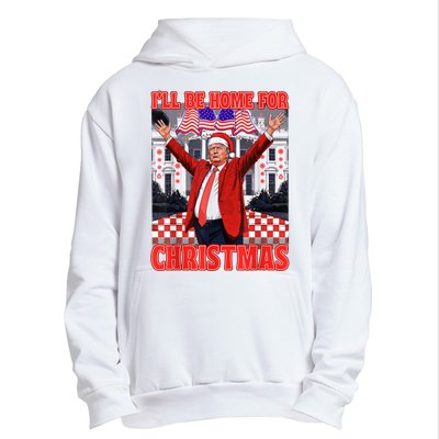 Ill Be Home For Christmas Santa Funny Trump Xmas Pajamas Urban Pullover Hoodie