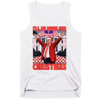 Ill Be Home For Christmas Santa Funny Trump Xmas Pajamas Tank Top