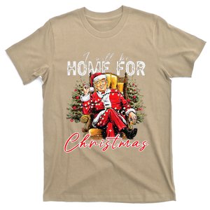 ILl Be Home For Christmas Funny Santa Trump Xmas Pajamas T-Shirt