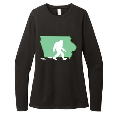 Iowa Bigfoot Hunter State Gift Womens CVC Long Sleeve Shirt