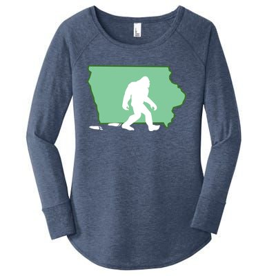 Iowa Bigfoot Hunter State Gift Women's Perfect Tri Tunic Long Sleeve Shirt