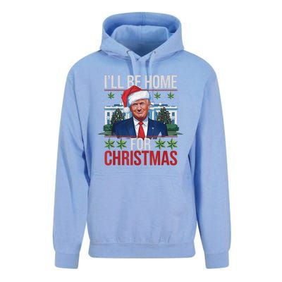 Ill Be Home For Christmas Funny Trump Ugly Christmas Unisex Surf Hoodie