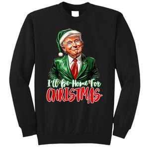 ILl Be Home For Christmas Xmas Trump Pajamas Holiday Santa Sweatshirt