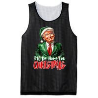 ILl Be Home For Christmas Xmas Trump Pajamas Holiday Santa Mesh Reversible Basketball Jersey Tank