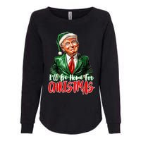 ILl Be Home For Christmas Xmas Trump Pajamas Holiday Santa Womens California Wash Sweatshirt