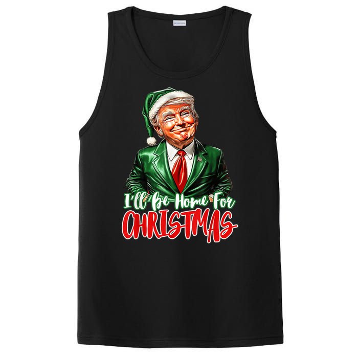 ILl Be Home For Christmas Xmas Trump Pajamas Holiday Santa PosiCharge Competitor Tank