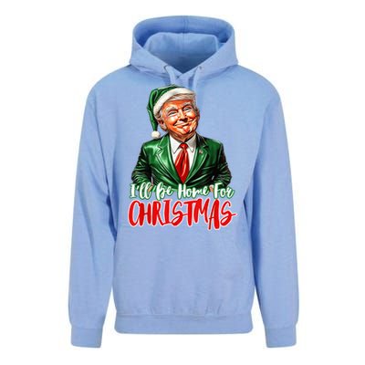 ILl Be Home For Christmas Xmas Trump Pajamas Holiday Santa Unisex Surf Hoodie