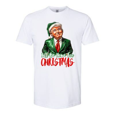 ILl Be Home For Christmas Xmas Trump Pajamas Holiday Santa Softstyle CVC T-Shirt