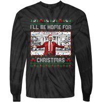 ILl Be Home For Christmas Ugly Sweaters Santa Trump Xmas Long Sleeve Tie-Dye Long Sleeve Shirt