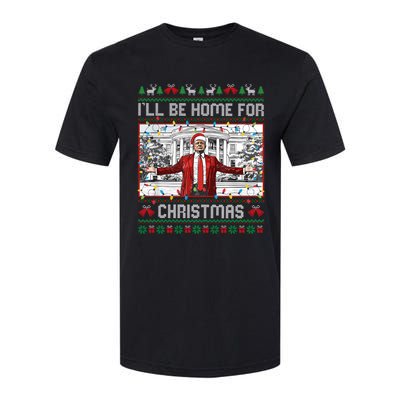 ILl Be Home For Christmas Ugly Sweaters Santa Trump Xmas Long Sleeve Softstyle CVC T-Shirt