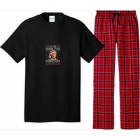 ILl Be Home For Christmas Funny Santa Trump Pajamas Ugly Pajama Set