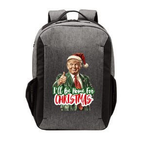 ILl Be Home For Christmas Funny Santa Claus Trump 2024 Vector Backpack