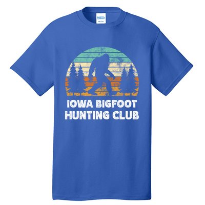 Iowa Bigfoot Hunting Club Sasquatch Fan Meaningful Gift Tall T-Shirt