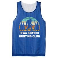 Iowa Bigfoot Hunting Club Sasquatch Fan Meaningful Gift Mesh Reversible Basketball Jersey Tank