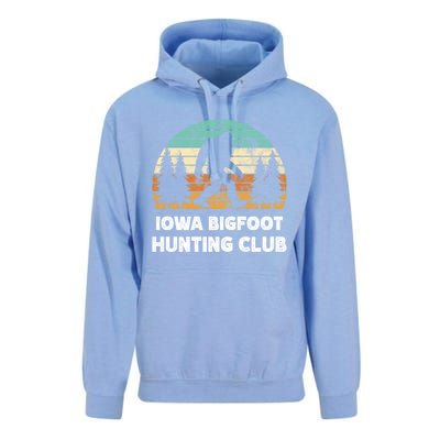 Iowa Bigfoot Hunting Club Sasquatch Fan Meaningful Gift Unisex Surf Hoodie