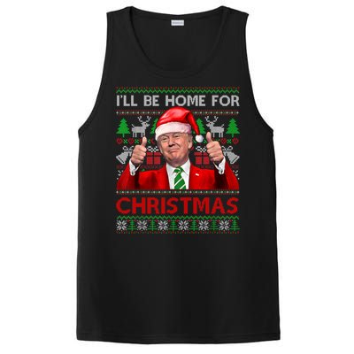 ILl Be Home For Christmas Santa Trump Xmas Pajamas Funny Gift PosiCharge Competitor Tank