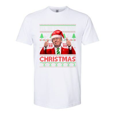 ILl Be Home For Christmas Santa Trump Xmas Pajamas Funny Gift Softstyle CVC T-Shirt