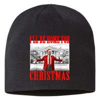 ILl Be Home For Christmas Santa Funny Trump Xmas Pajamas Sustainable Beanie