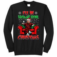 ILl Be Home For Christmas Santa Funny Trump Xmas Sweatshirt