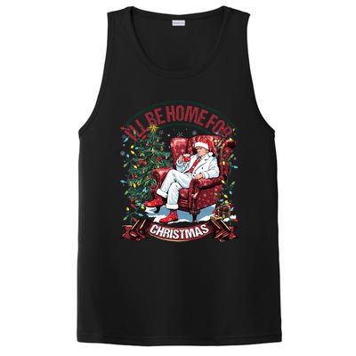 ILl Be Home For Christmas Funny Santa Claus Trump 2024 PosiCharge Competitor Tank