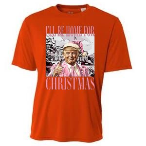 ILl Be Home For Christmas Santa Cooling Performance Crew T-Shirt