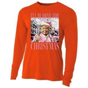 ILl Be Home For Christmas Santa Cooling Performance Long Sleeve Crew