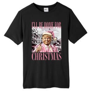 ILl Be Home For Christmas Santa Tall Fusion ChromaSoft Performance T-Shirt