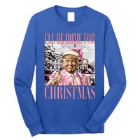 ILl Be Home For Christmas Santa Long Sleeve Shirt