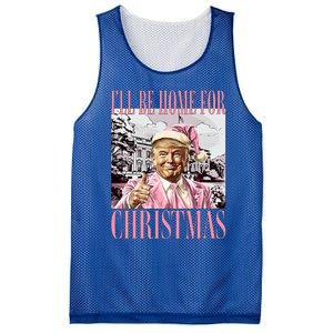 ILl Be Home For Christmas Santa Mesh Reversible Basketball Jersey Tank