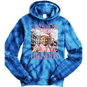 ILl Be Home For Christmas Santa Tie Dye Hoodie