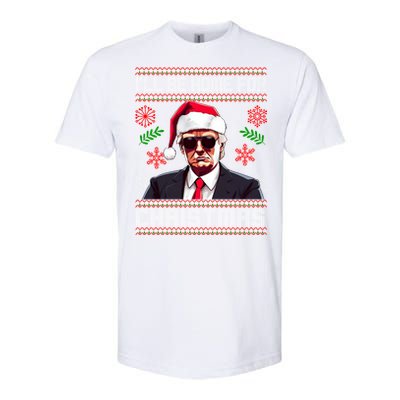 ILl Be Home For Christmas Trump Santa Claus Ugly Great Gift Softstyle CVC T-Shirt