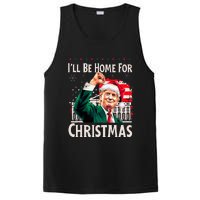 ILl Be Home For Christmas Santa Trump Xmas Pajamas Funny PosiCharge Competitor Tank