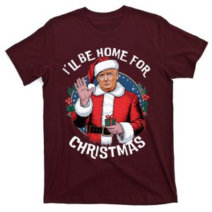 ILl Be Home For Christmas Funny Trump Santa Xmas Pajamas T-Shirt