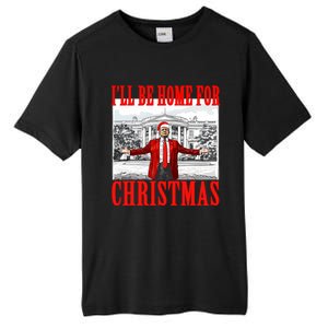 ILl Be Home For Christmas Santa Funny Trump Xmas Pajamas Tall Fusion ChromaSoft Performance T-Shirt