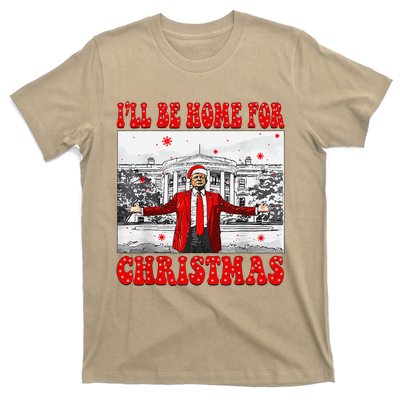 ILl Be Home For Christmas Santa Funny Trump Xmas Pajamas T-Shirt