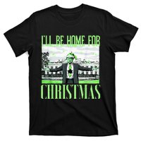 ILl Be Home For Christmas Funny Santa Claus Trump 2024 T-Shirt