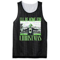 ILl Be Home For Christmas Funny Santa Claus Trump 2024 Mesh Reversible Basketball Jersey Tank