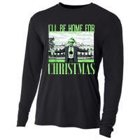 ILl Be Home For Christmas Funny Santa Claus Trump 2024 Cooling Performance Long Sleeve Crew