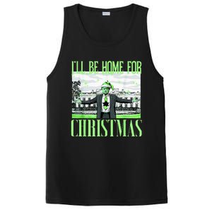 ILl Be Home For Christmas Funny Santa Claus Trump 2024 PosiCharge Competitor Tank