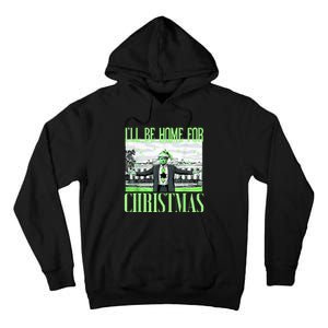 ILl Be Home For Christmas Funny Santa Claus Trump 2024 Tall Hoodie