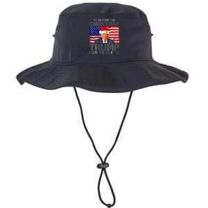 ILl Be Home For Christmas Trump For President American Flag Legacy Cool Fit Booney Bucket Hat