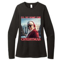 ILl Be Home For Christmas Trump Santa Selfie White House Womens CVC Long Sleeve Shirt