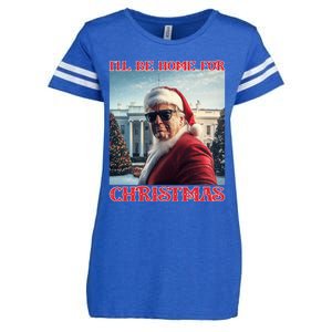 ILl Be Home For Christmas Trump Santa Selfie White House Enza Ladies Jersey Football T-Shirt