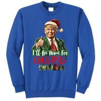 ILl Be Home For Christmas Santa Trump Xmas Pajamas Sweatshirt