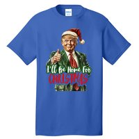 ILl Be Home For Christmas Santa Trump Xmas Pajamas Tall T-Shirt