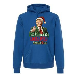 ILl Be Home For Christmas Santa Trump Xmas Pajamas Premium Hoodie