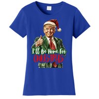 ILl Be Home For Christmas Santa Trump Xmas Pajamas Women's T-Shirt