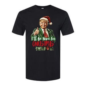 ILl Be Home For Christmas Santa Trump Xmas Pajamas Softstyle CVC T-Shirt