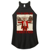 Ill Be Home For Christmas Santa Funny Trump Xmas Pajamas Women's Perfect Tri Rocker Tank