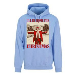 Ill Be Home For Christmas Santa Funny Trump Xmas Pajamas Unisex Surf Hoodie